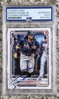 Ronald Acuna Jr. Signed Auto 2021 Bowman #62 Baseball Card PSA DNA