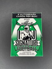 2021 Leaf Signature Football - Blaster Box - NFL Factory Sealed New (4 Autos)