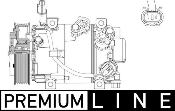 Mahle Kompressor Klimaanlage Premium Line ACP 632 000P 12V 1 FüR Hyundai I20 2-image