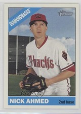 2015 Topps Heritage High Number Gum Damage Back Nick Ahmed #511 0d4