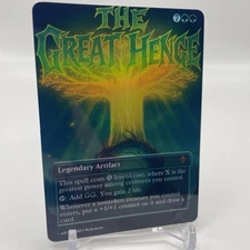 Playtest The Great Henge FOIL ALT ART Card FOR COMMANDER EDH MTG MAGIC