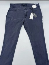 Express Womens Legging Mid Rise Denim Jeans Size 10R Black New NWT Stretch