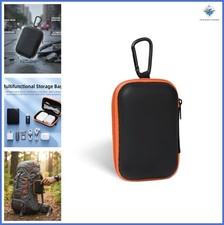 Portable EVA Earbud Storage Case with Carabiner for Earphones and Accessories