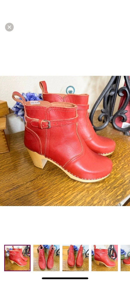 Bottines Lacets Swedish Hasbeens En Cuir Blanc - Taille 35 EU / 5 US - Neuf Avec Boîte