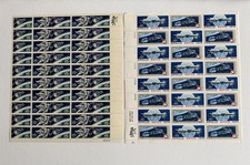 USPS 1967 Space Walk 50-5c: Apollo Soyuz 1975 10 Cent 24 Stamps Full Sheets