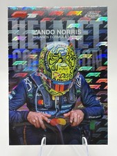 2025 Topps Chrome F1 75th Lando Norris Helmet Collection Logofractor #HC-4