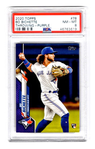 BO BICHETTE 2020 TOPPS MEIJER PURPLE RC PSA 8 #78 SP LOW POP 41 ONLY 10 HIGHER