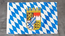 Fahne Flagge Bayern mit Wappen - Stockfahne - 30 x 40 cm