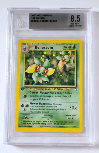 Bellossom (1st Edition) graded BGS 8.5 for sale on eBay