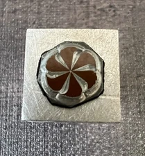 Vintage KINGSLEY Hot Foil Stamp Machine Emblem Die -Fan? Design