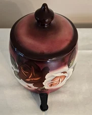 Vintage Tabletop Floral Design Ceramic Beverage Dispenser w/Lid *UNIQUE ITEM*💐