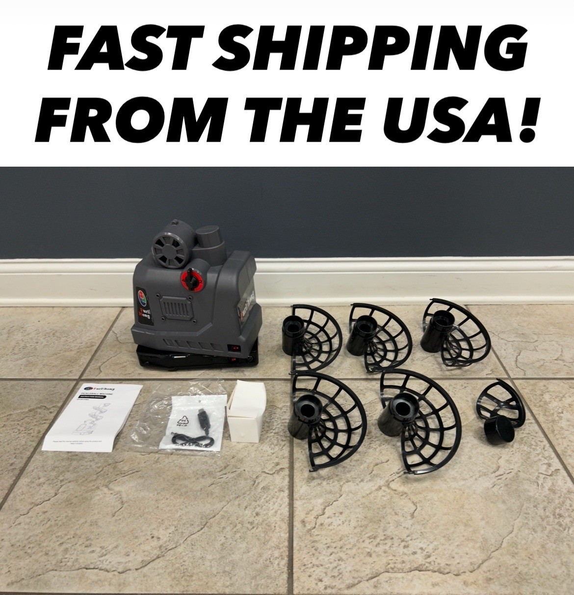 FURLIHONG 681PBH Pickleball Machine with Auto Swing 3 Angles & 4 Speeds