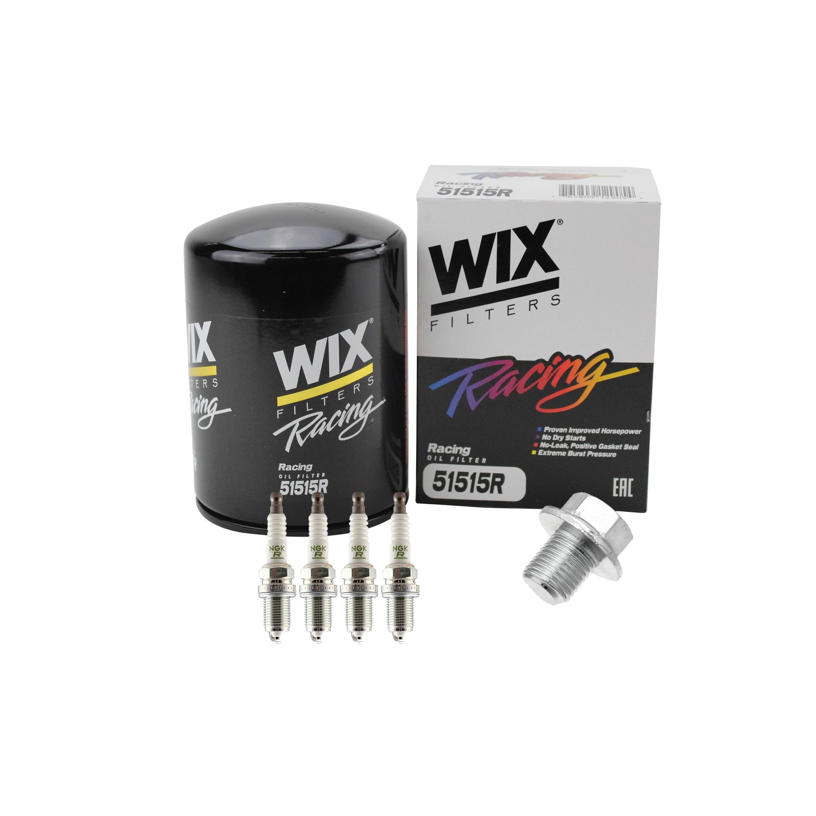 Wix Engine Oil Filter  NGK 4 VPower Spark Plugs kit for Nissan 720 L4 2BBL CARB