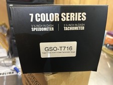 3 34 Glowshift Tinted 7 Color In Dash Tachometer Gauge Gso-t716 3 34 Glowshift Tinted 7 Color In Dash Tachometer Gauge Gso-t716