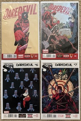 DAREDEVIL VOL 4 #s 4,5,6,7 - MARVEL COMICS 2014 - ORIGINAL SIN - LOT OF 4