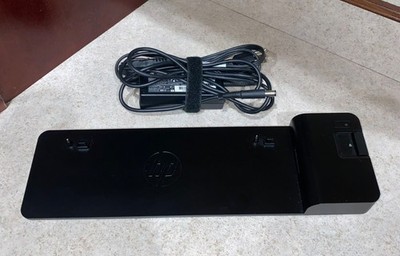 HP 2013 UltraSlim Docking Station W/ Power Adapter & Multiple Ports For Laptops