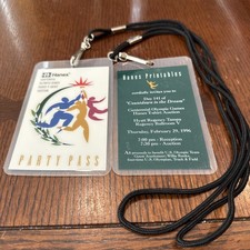 Pair of HANES Atlanta Olympic Party Passes (w...