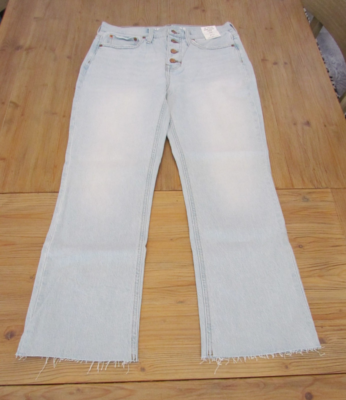 NWT J.Crew Women's Size 28 10" Billie Demi Boot Crop Jean Button-Fly BH795