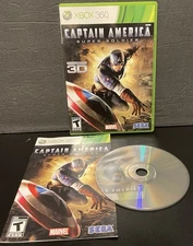 Captain America Super Soldier (Xbox 360, 2011) Marvel Complete w/ Manual