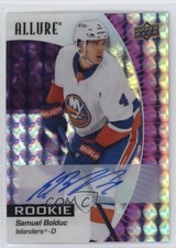 2023 Upper Deck Allure Rookies Purple Diamond 8/10 Samuel Bolduc #129 Auto 4z8