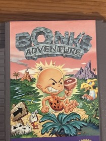 Bonk's Adventure (Nintendo NES) Action & Adventure Video Game Cartridge & Box
