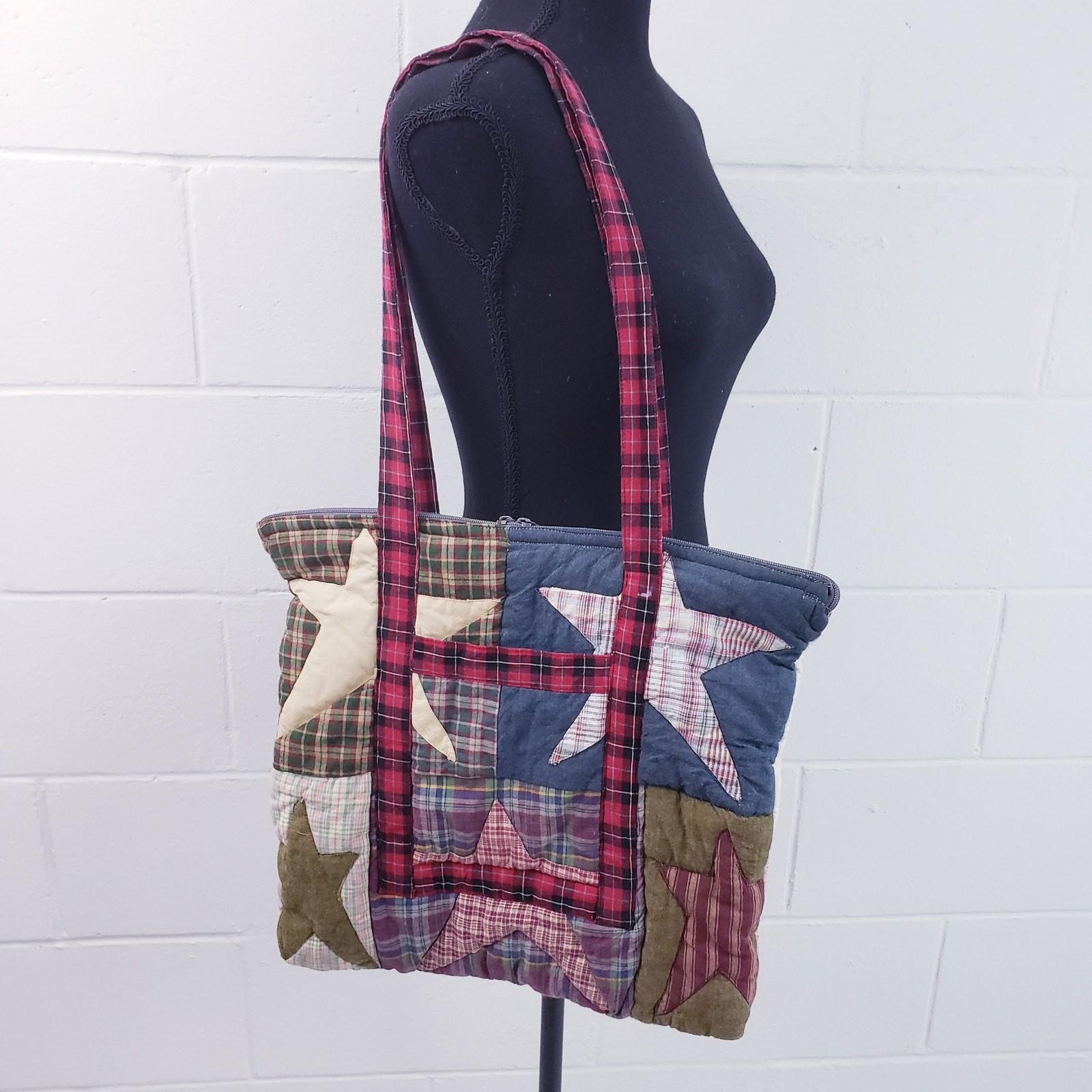 Patch Magic Patchwork Shoulder Bag Tote Handbag P… - image 1