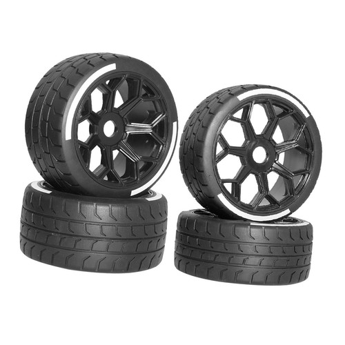 4x 1/7 RC Car Tires Upgrade Accs - Picture 7 of 7