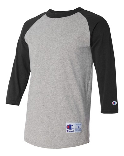 Champion Mens 3/4 Sleeve Raglan Baseball T-Shirt T137 S-3XL CLOSEOUT - Picture 8 of 53