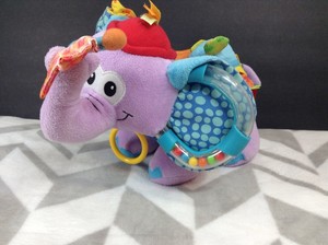Infantino Discovery Plush Elephant Crinkle Textures Teether Rattle Colorful Toy 773554501384 | eBay