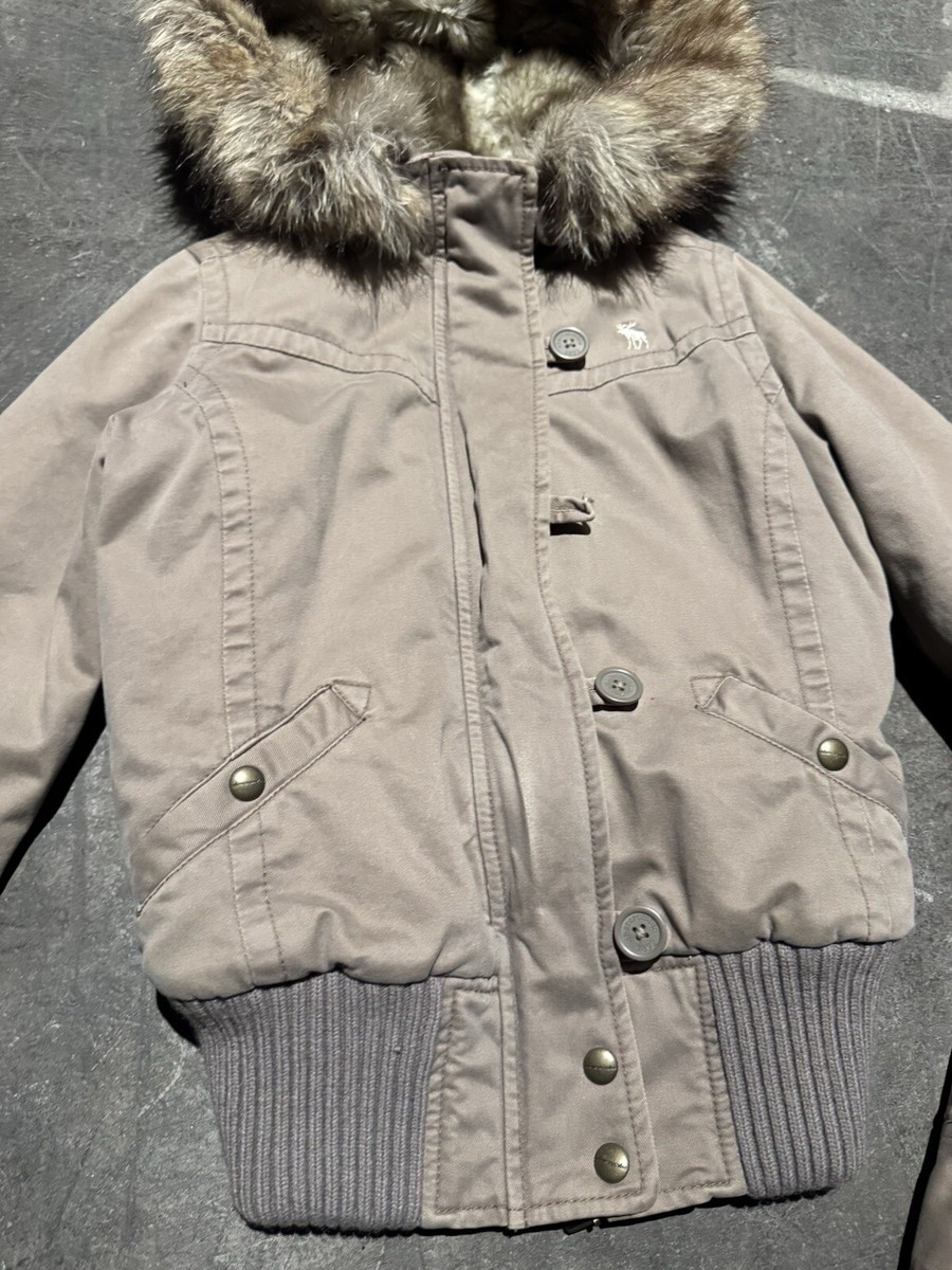 トップス 2000s Abercrombie & Fitch far jacket vintage 2000s womens cream abercrombie and fitch jacket coat