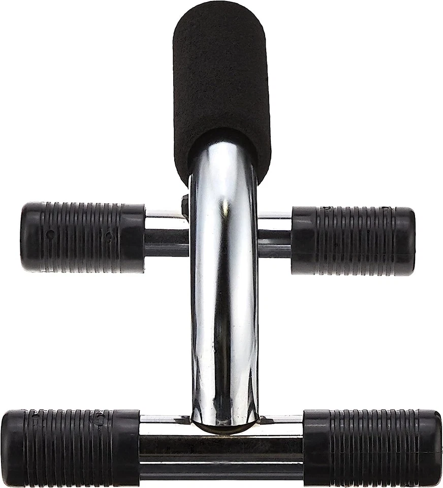 Par de barras push up paralelas calistenia cromadas Foto 4 de 4