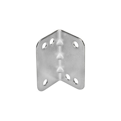 Rok Hardware Heavy Duty Metal Bracket Right Angle Brace, 20 Gauge, Zinc Finish