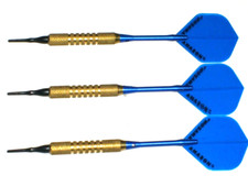 Soft Tip Darts, Used 17 Gram Brass with New Aluminum Shafts and Flights 4109