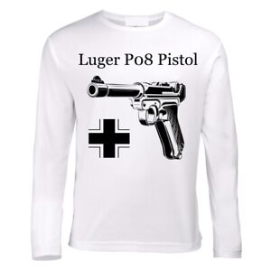 Luger P08 Pistol Handgun Deutschland Wehrmacht Germany T-Shirt