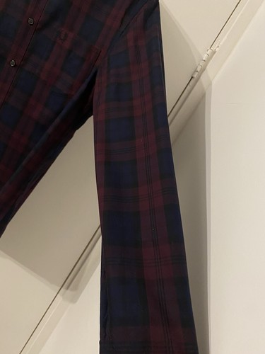 Fred Perry Tartan Long Sleeved Button Shirt Medium Brand New With Tags - Picture 13 of 22