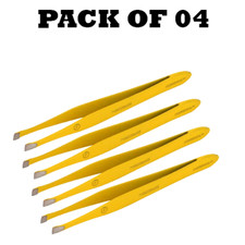 Forgica Professional Stainless Steel Paper Coated Yellow Tweezers