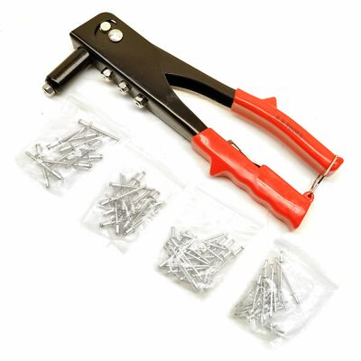 Ma. 75 We Riveter Hand Riveter Pop Pot Rivet with 75 Aluminium Rivets 2.4 / 3.2 / 4.0 /4 ...