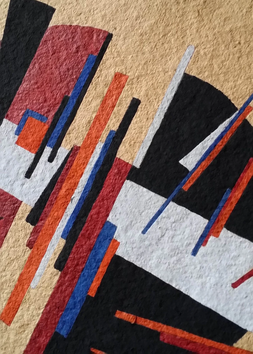 SUPREMATISM RUSSIAN VANGUARD. Gouache