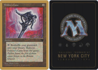Feldon's Cane - Mark Justice - 1996 ~ Lightly Played Pro Tour E MTG Magic Ultima