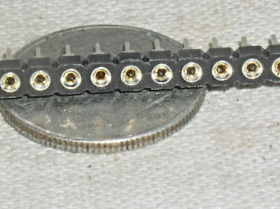 CHROMA 32 PIN MACHINED ROUND PIN SIP 1 SINGLE ROW GOLD CONTACTS SOCKET HEADER