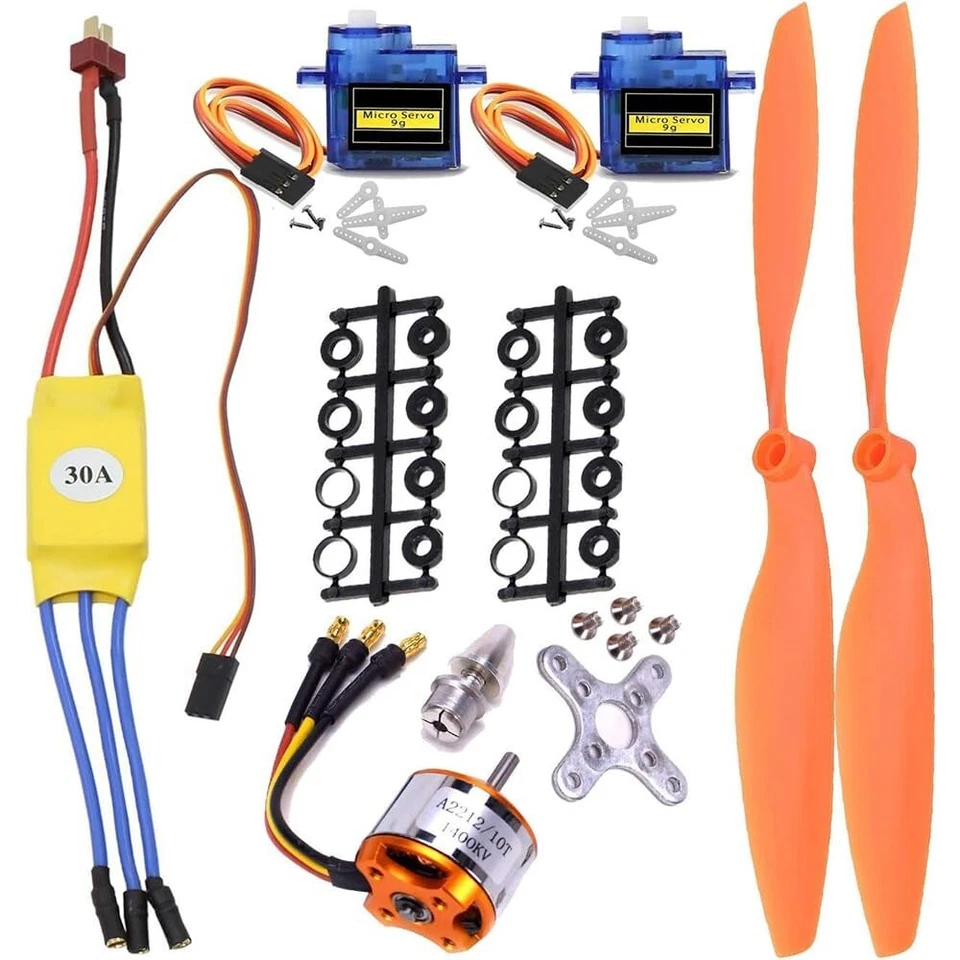 RC A2212 1400KV Bürstenloser Motor Set mit 30A ESC, Micro-Servo & 8060 Propeller