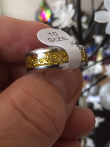 Mens/unisex Ring Size 10 Uk T 1/2
