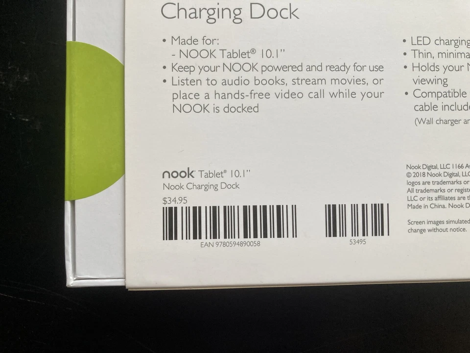 NOOK Tablet 10.1 Charging Dock Barnes & Noble Hands Free Upright Stand Brand New - Image 4 of 4