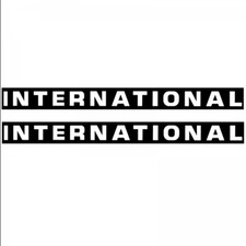 2 Stück IHC International McCormick Kabine Traktor Aufkleber Klebefolie glänzend