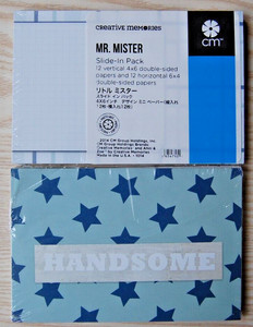 Creative Memories -  Mr. Mister Slide-In Pack  - Retired NLA