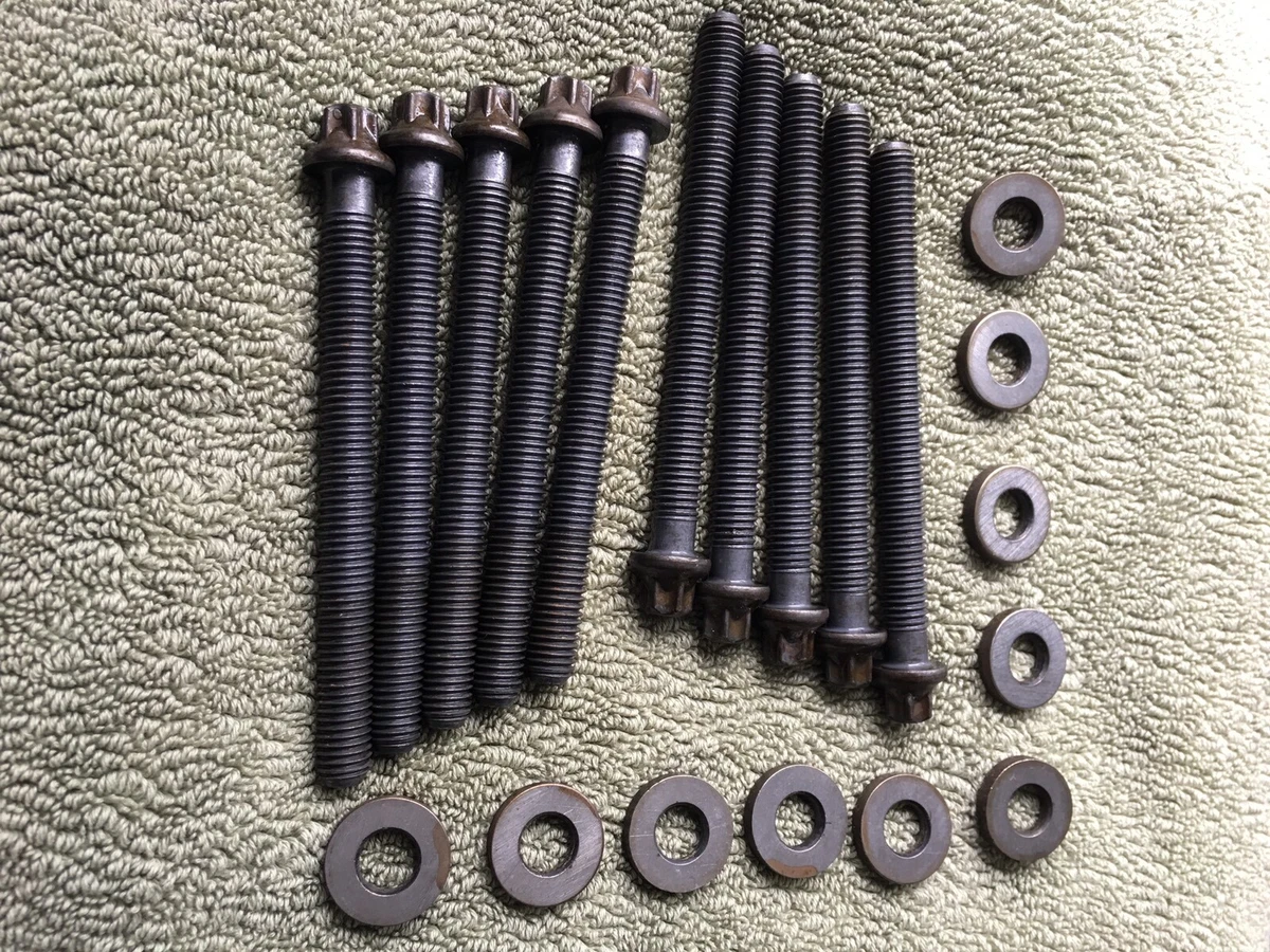 Genuine BMW Cylinder Head 10 Bolts 10 Washers 11127550856 