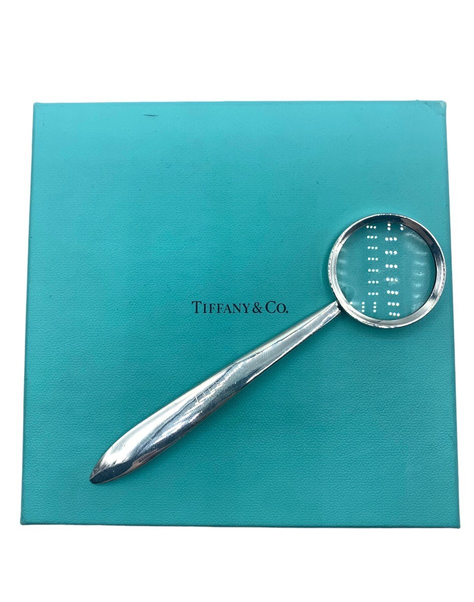 その他 TIFFANY&Co LETTEROPENER MAGNIFYING GLASS Tiffany & Co. Silver Magnifying Glass Letter Opener Rare Vintage