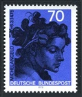 Germany 1161, MNH. Michel 833. Michelangelo Buonarroti, 1975. Head.