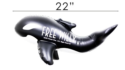 Free Willy Blow Up Inflatable Killer Whale Orca Promotional Warner