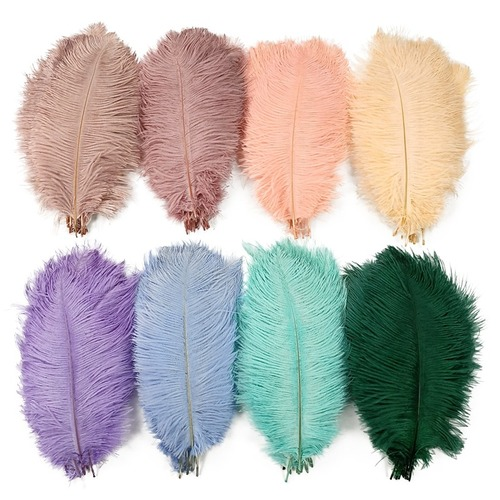 10Pcs/Lot Colored Ostrich Feathers Decor Table Centerpieces Party Decoration